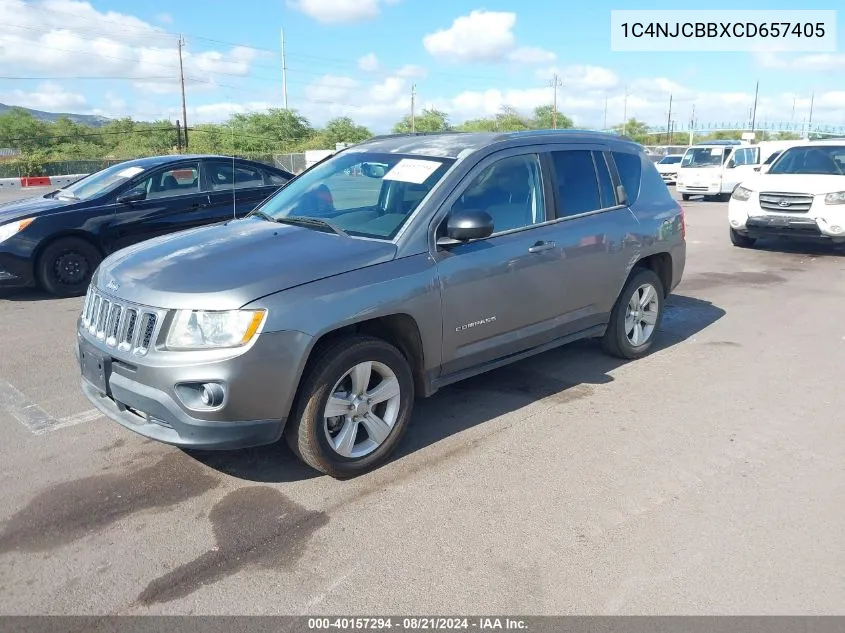 2012 Jeep Compass Sport VIN: 1C4NJCBBXCD657405 Lot: 40157294