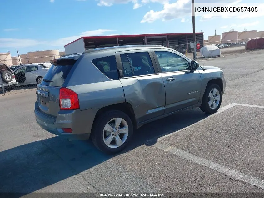 1C4NJCBBXCD657405 2012 Jeep Compass Sport