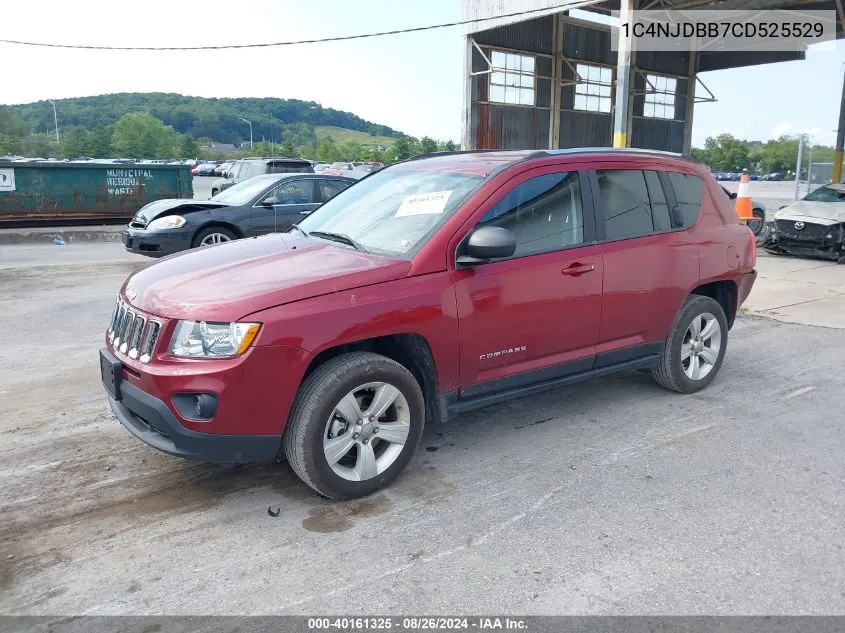 2012 Jeep Compass Sport VIN: 1C4NJDBB7CD525529 Lot: 40161325