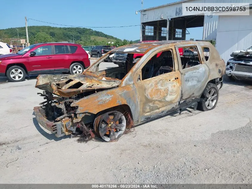 1C4NJDBB3CD598753 2012 Jeep Compass Sport