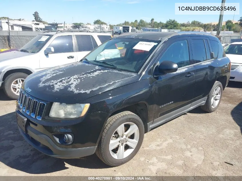 2012 Jeep Compass Sport VIN: 1C4NJDBB9CD635496 Lot: 40270981