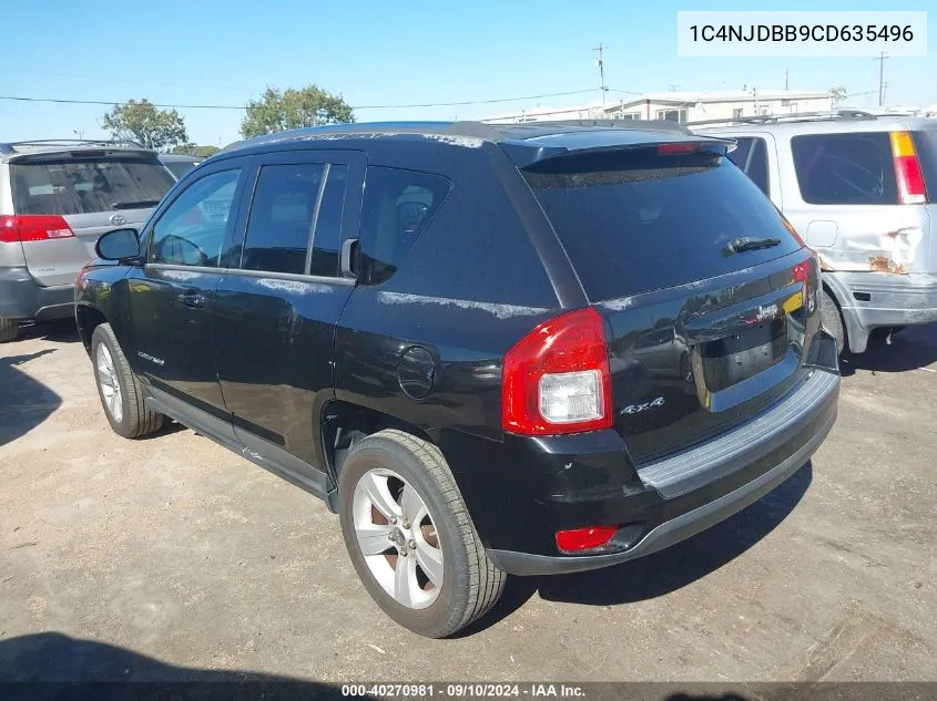 2012 Jeep Compass Sport VIN: 1C4NJDBB9CD635496 Lot: 40270981