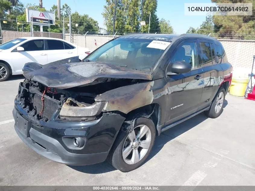 1C4NJDEB7CD614982 2012 Jeep Compass Latitude