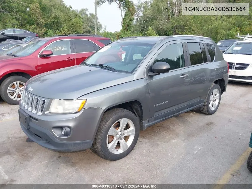 2012 Jeep Compass Sport VIN: 1C4NJCBA3CD530664 Lot: 40310910