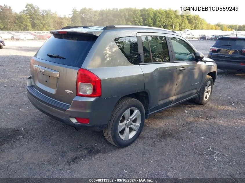 2012 Jeep Compass Latitude VIN: 1C4NJDEB1CD559249 Lot: 40319982