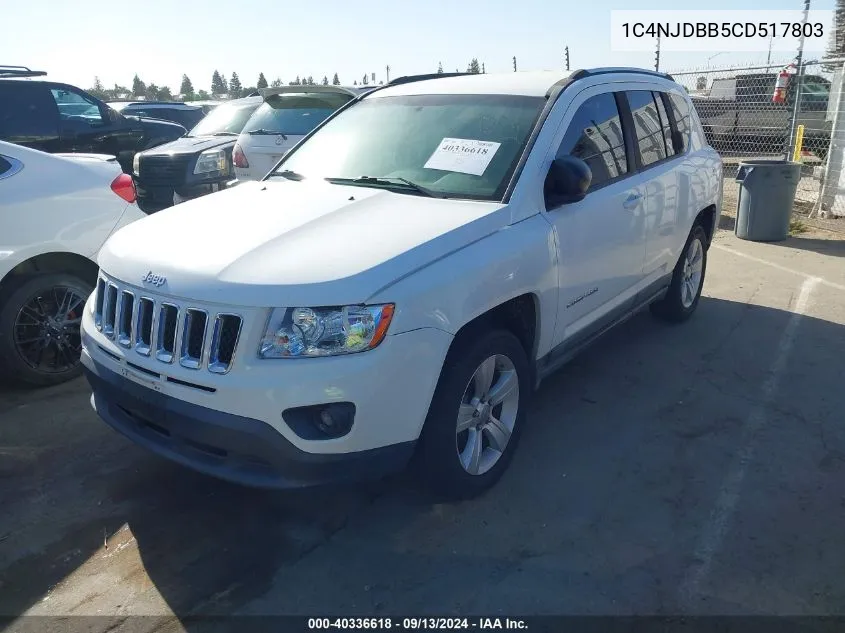 1C4NJDBB5CD517803 2012 Jeep Compass Sport