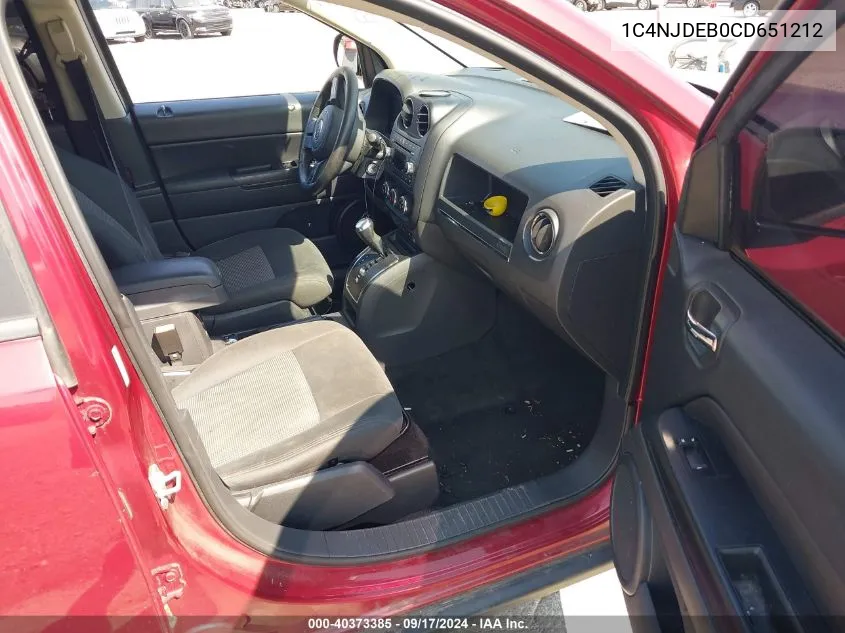 1C4NJDEB0CD651212 2012 Jeep Compass Latitude