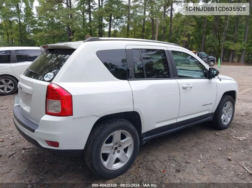 2012 Jeep Compass Sport VIN: 1C4NJDBB1CD635508 Lot: 40425328