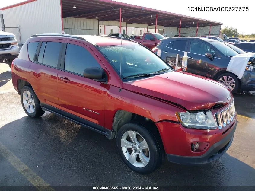 2012 Jeep Compass Sport VIN: 1C4NJCBA0CD627675 Lot: 40463565