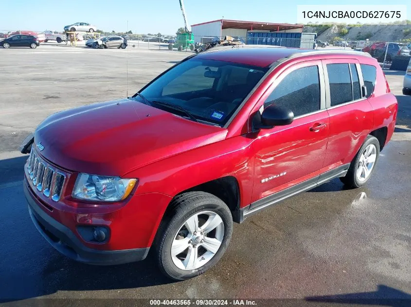 2012 Jeep Compass Sport VIN: 1C4NJCBA0CD627675 Lot: 40463565