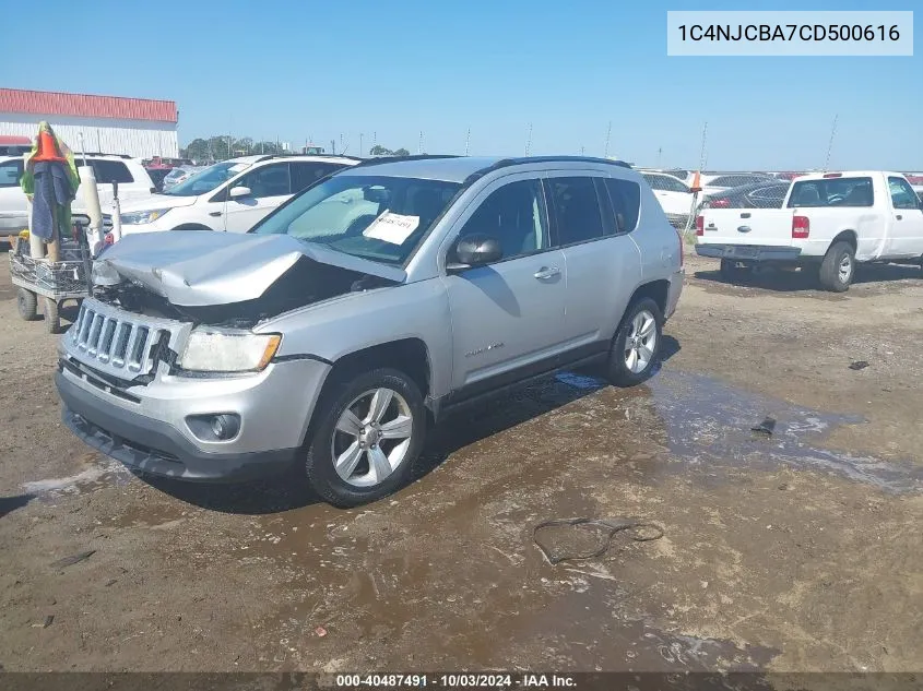 2012 Jeep Compass Sport VIN: 1C4NJCBA7CD500616 Lot: 40487491