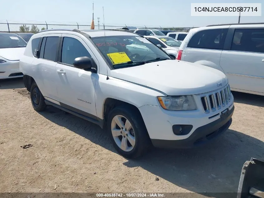 2012 Jeep Compass Latitude VIN: 1C4NJCEA8CD587714 Lot: 40535742