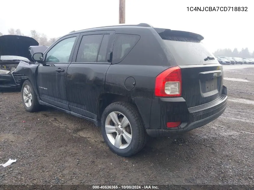 1C4NJCBA7CD718832 2012 Jeep Compass Sport