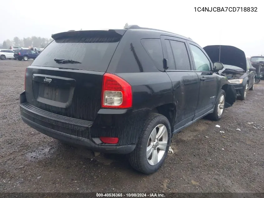 2012 Jeep Compass Sport VIN: 1C4NJCBA7CD718832 Lot: 40536365