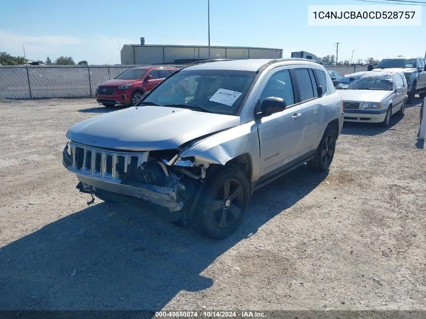 1C4NJCBA0CD528757 2012 Jeep Compass Sport