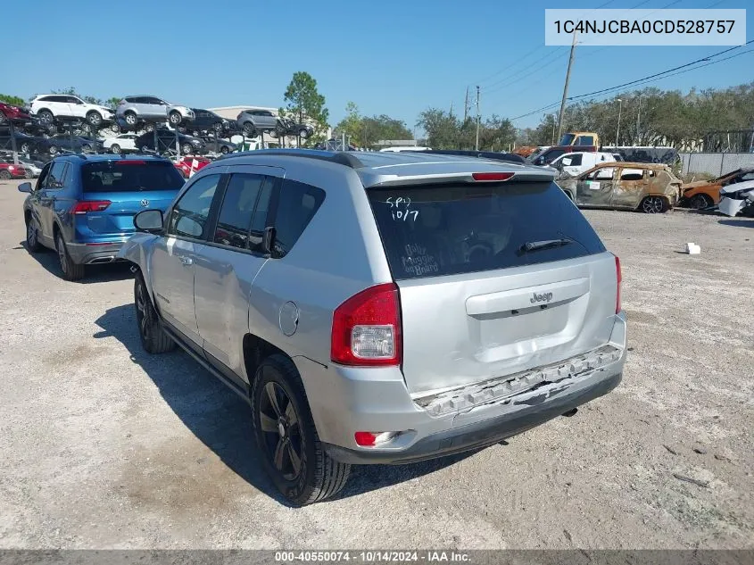 1C4NJCBA0CD528757 2012 Jeep Compass Sport