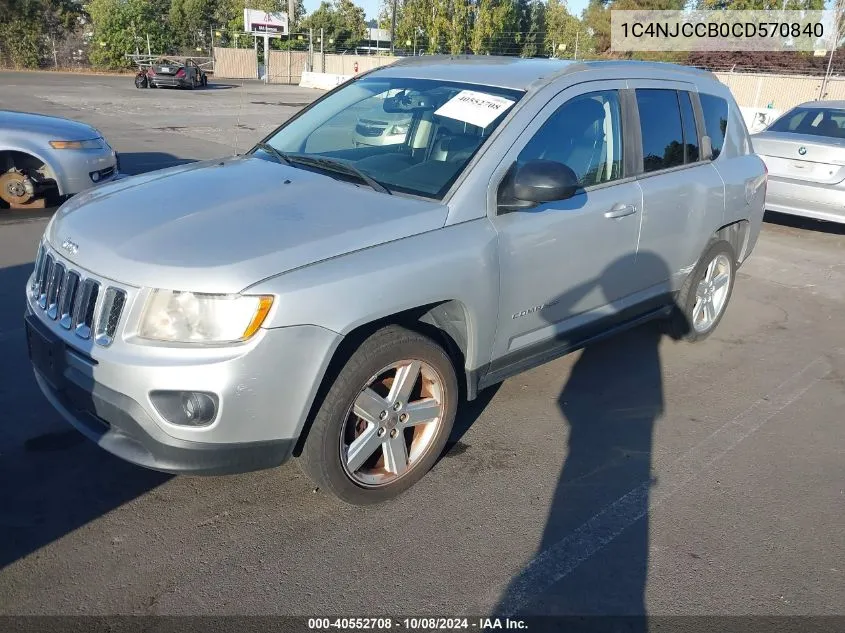 1C4NJCCB0CD570840 2012 Jeep Compass Limited