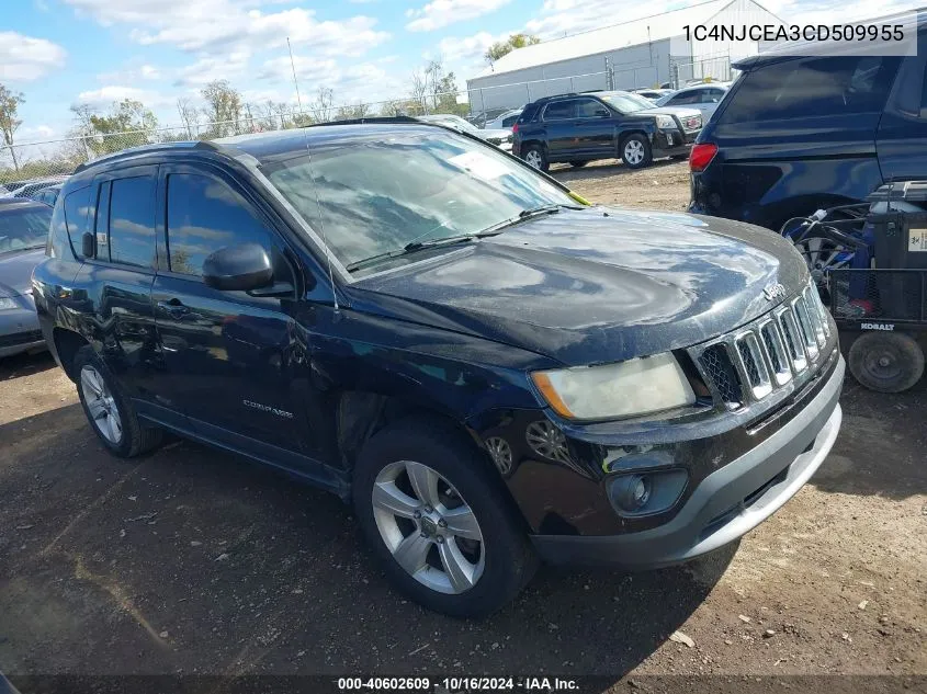 2012 Jeep Compass Latitude VIN: 1C4NJCEA3CD509955 Lot: 40602609