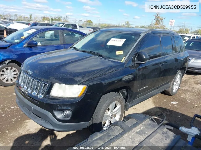 2012 Jeep Compass Latitude VIN: 1C4NJCEA3CD509955 Lot: 40602609