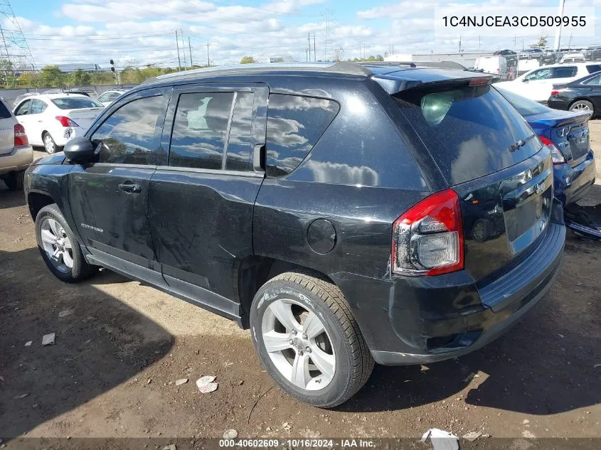 2012 Jeep Compass Latitude VIN: 1C4NJCEA3CD509955 Lot: 40602609