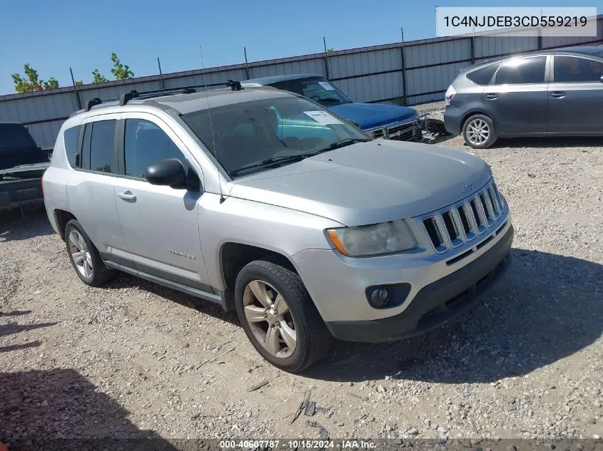 2012 Jeep Compass Latitude VIN: 1C4NJDEB3CD559219 Lot: 40607787