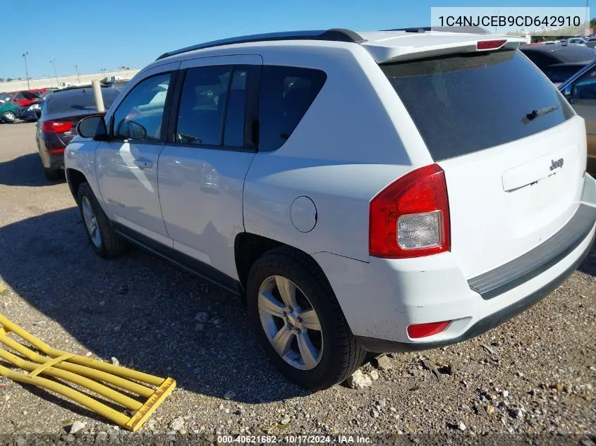 2012 Jeep Compass Latitude VIN: 1C4NJCEB9CD642910 Lot: 40621682