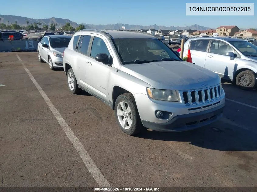 2012 Jeep Compass Sport VIN: 1C4NJCBB0CD507285 Lot: 40628526