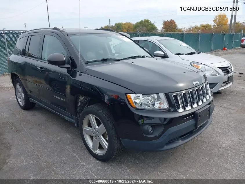 1C4NJDCB3CD591560 2012 Jeep Compass Limited