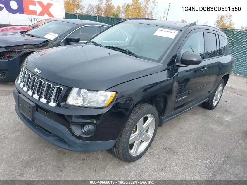 1C4NJDCB3CD591560 2012 Jeep Compass Limited