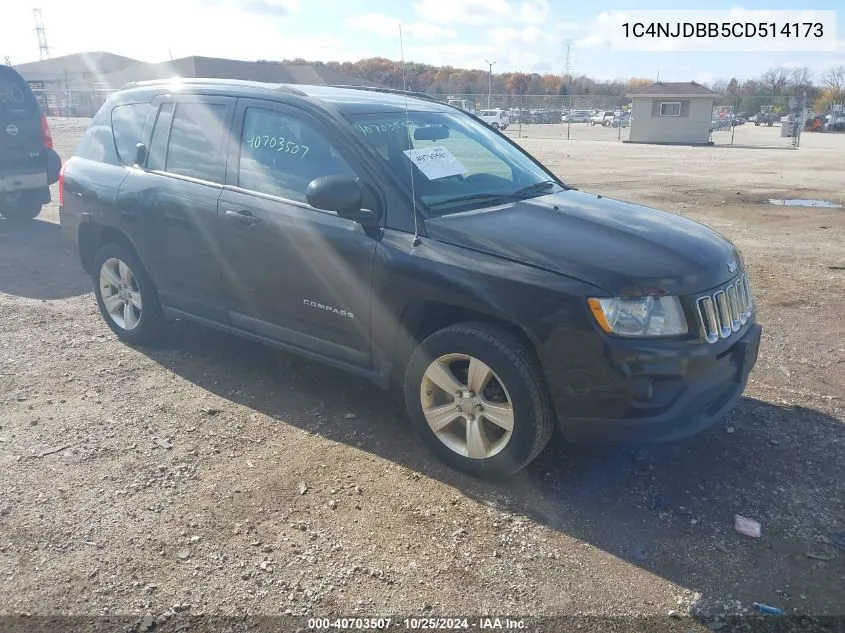 2012 Jeep Compass Sport VIN: 1C4NJDBB5CD514173 Lot: 40703507