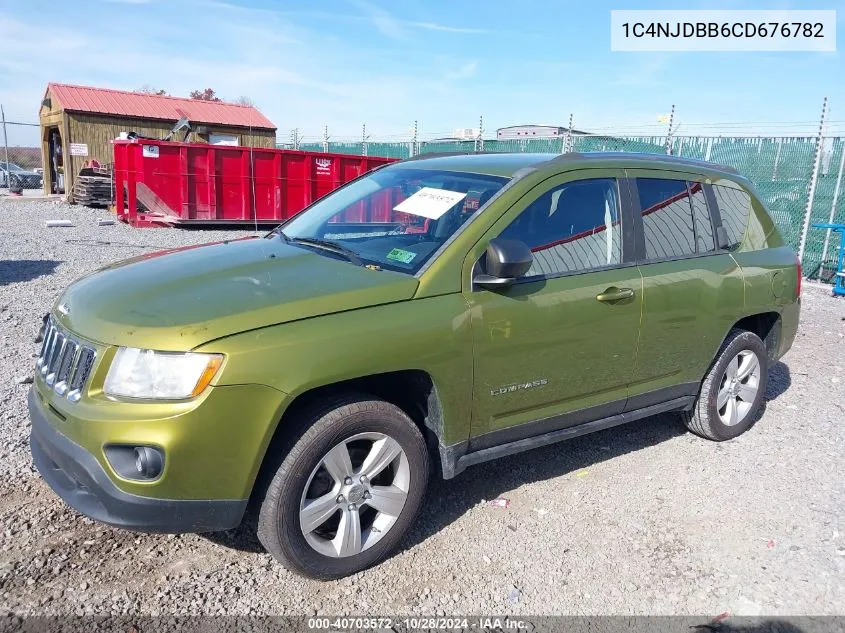 2012 Jeep Compass Sport VIN: 1C4NJDBB6CD676782 Lot: 40703572