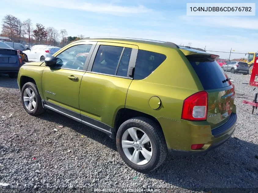 2012 Jeep Compass Sport VIN: 1C4NJDBB6CD676782 Lot: 40703572