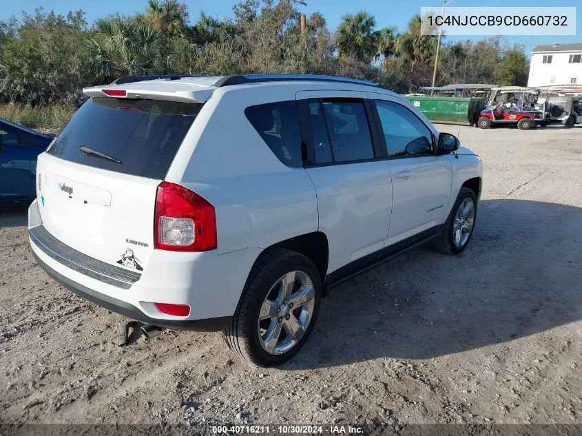 2012 Jeep Compass Limited VIN: 1C4NJCCB9CD660732 Lot: 40716211