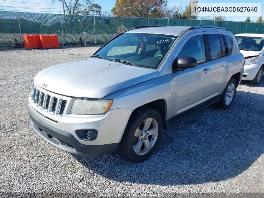 2012 Jeep Compass Sport VIN: 1C4NJCBA3CD627640 Lot: 40735705