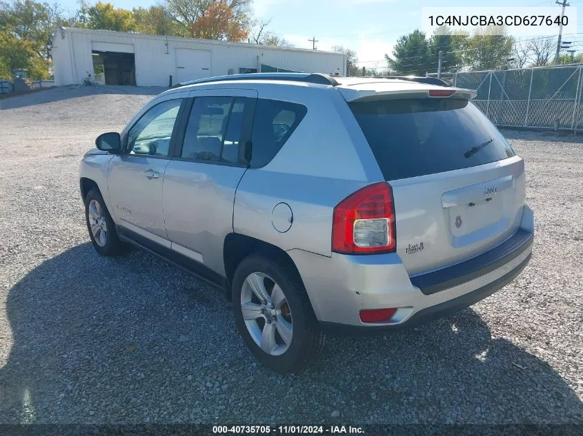 2012 Jeep Compass Sport VIN: 1C4NJCBA3CD627640 Lot: 40735705