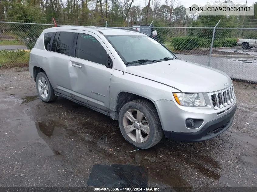 2012 Jeep Compass Sport VIN: 1C4NJCBA9CD634303 Lot: 40753636