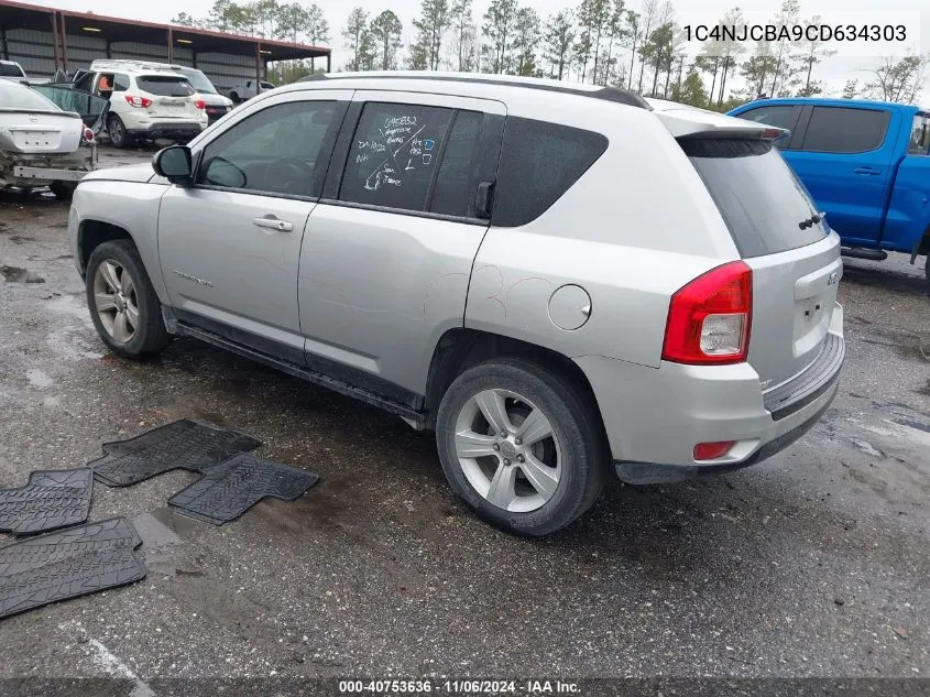 2012 Jeep Compass Sport VIN: 1C4NJCBA9CD634303 Lot: 40753636