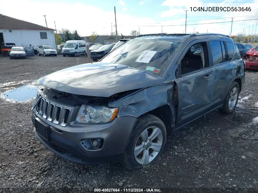 2012 Jeep Compass Latitude VIN: 1C4NJDEB9CD563646 Lot: 40827664