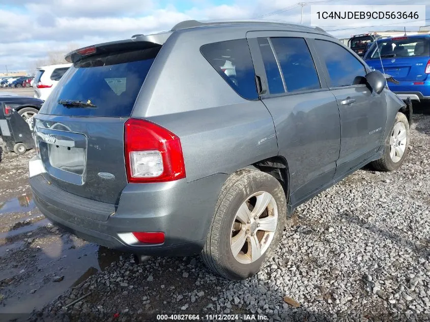 2012 Jeep Compass Latitude VIN: 1C4NJDEB9CD563646 Lot: 40827664