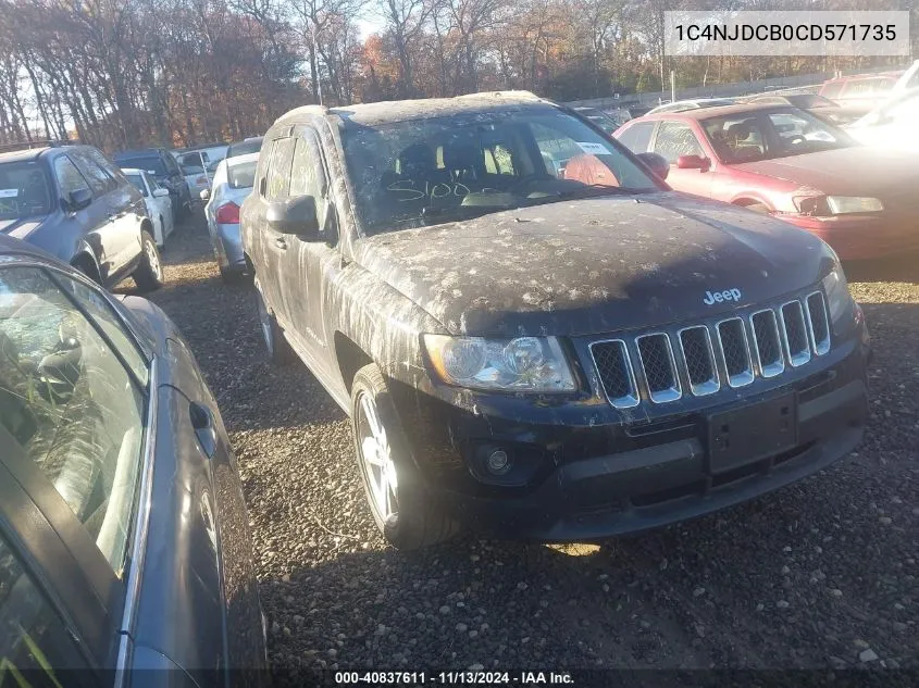 2012 Jeep Compass Limited VIN: 1C4NJDCB0CD571735 Lot: 40837611