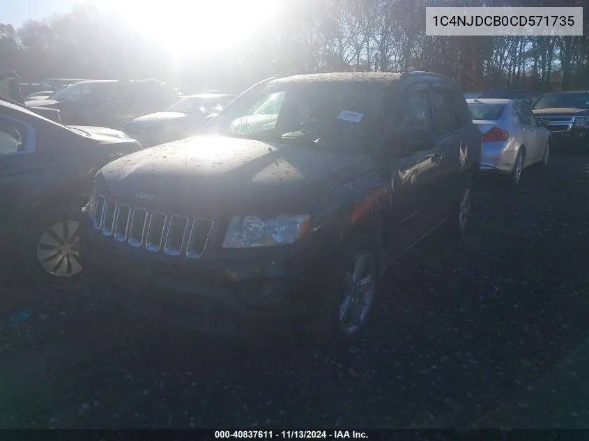 2012 Jeep Compass Limited VIN: 1C4NJDCB0CD571735 Lot: 40837611