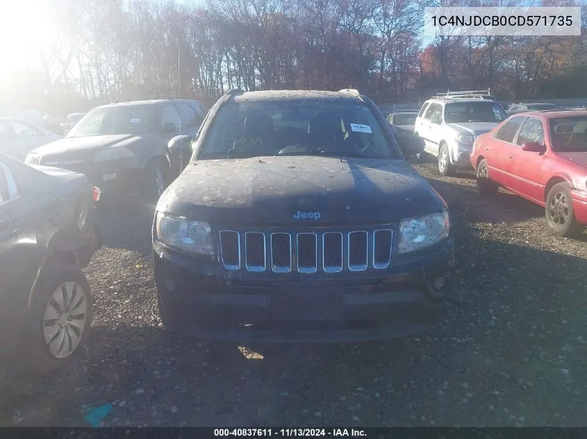 2012 Jeep Compass Limited VIN: 1C4NJDCB0CD571735 Lot: 40837611