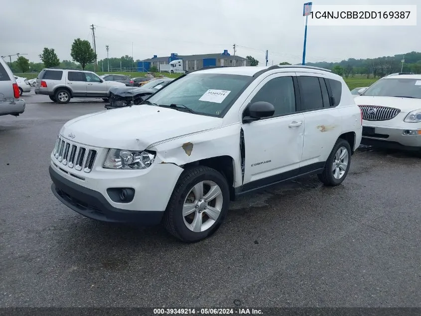 2013 Jeep Compass Sport VIN: 1C4NJCBB2DD169387 Lot: 39349214