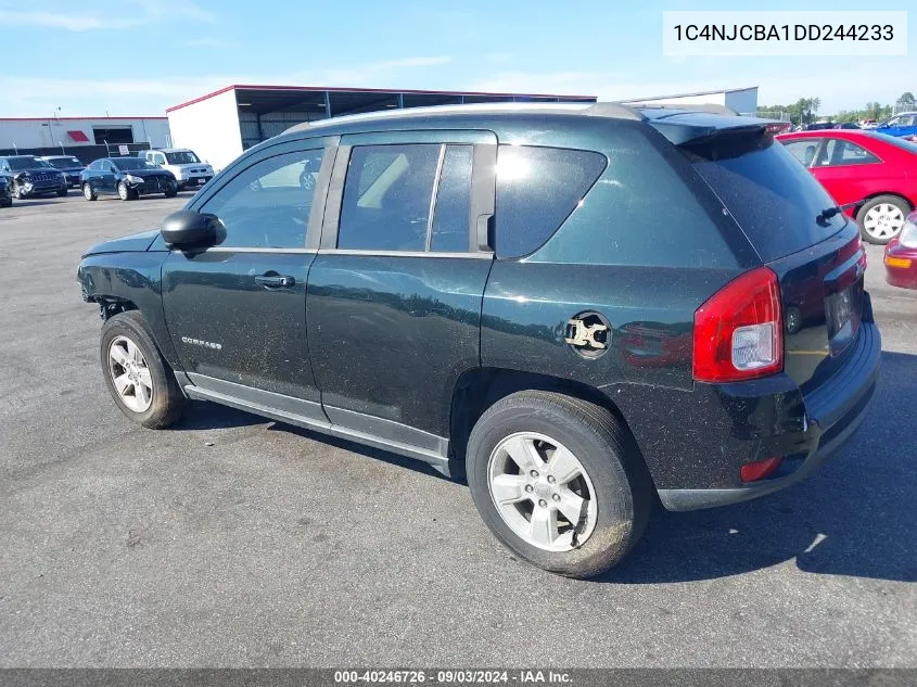 2013 Jeep Compass Sport VIN: 1C4NJCBA1DD244233 Lot: 40246726