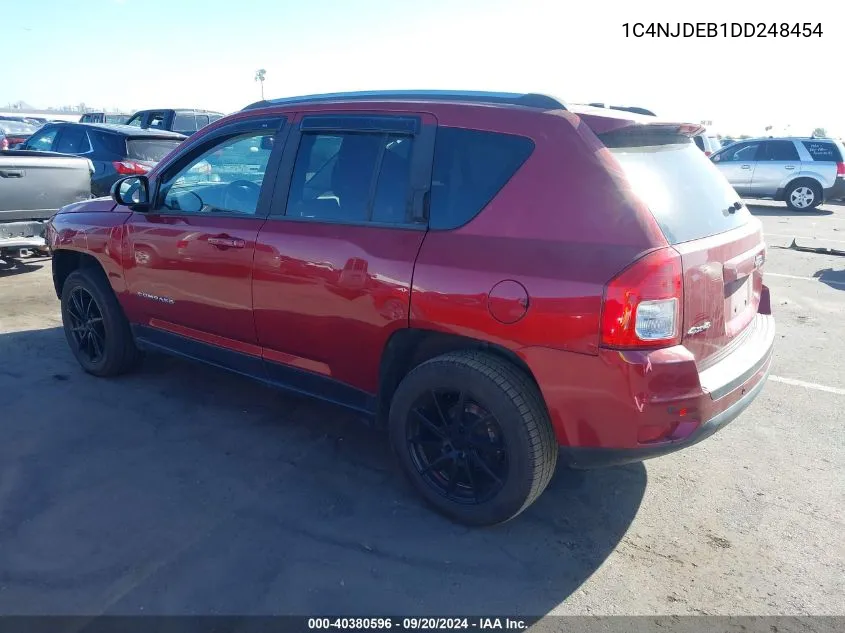 2013 Jeep Compass Latitude VIN: 1C4NJDEB1DD248454 Lot: 40380596