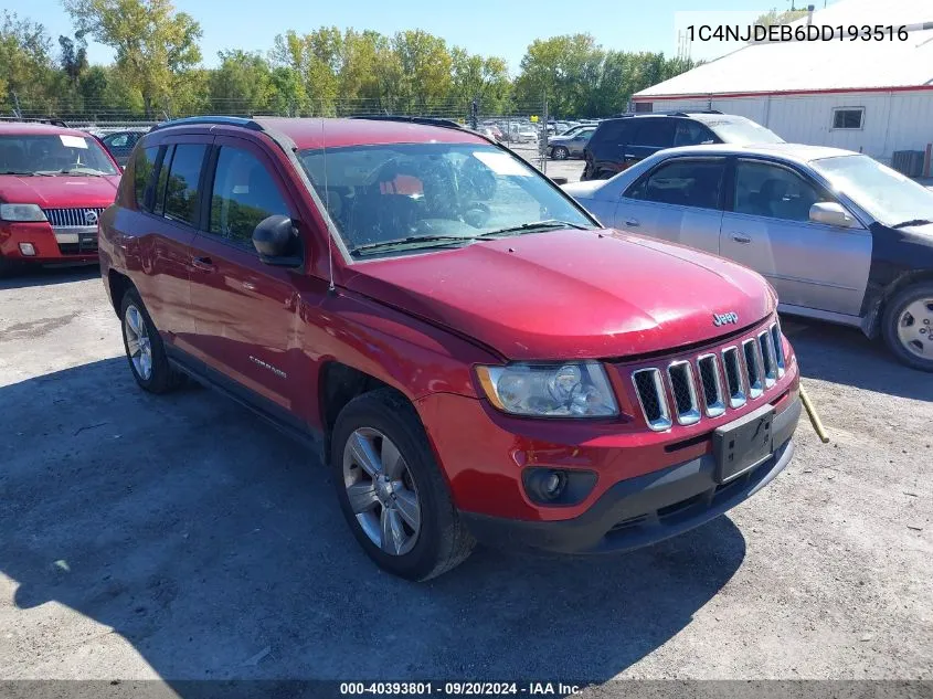 2013 Jeep Compass Latitude VIN: 1C4NJDEB6DD193516 Lot: 40393801