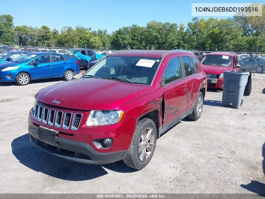 2013 Jeep Compass Latitude VIN: 1C4NJDEB6DD193516 Lot: 40393801