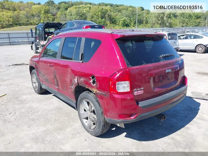 2013 Jeep Compass Latitude VIN: 1C4NJDEB6DD193516 Lot: 40393801