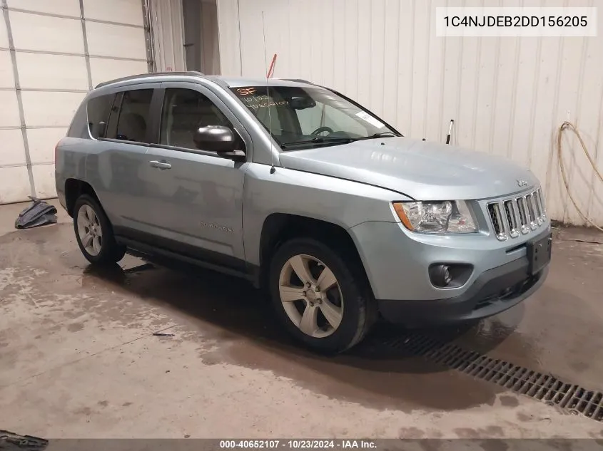 2013 Jeep Compass Latitude VIN: 1C4NJDEB2DD156205 Lot: 40652107