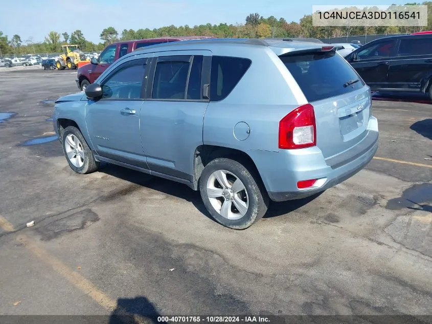 2013 Jeep Compass Latitude VIN: 1C4NJCEA3DD116541 Lot: 40701765